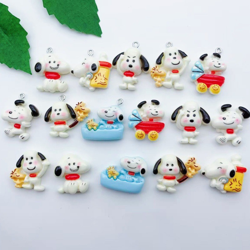Party Games Ideas - Pendentif chien en résine, 12 pièces,