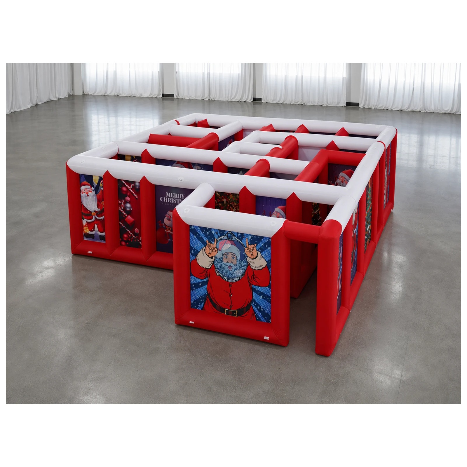 Grand labyrinthe gonflable rou - Kids Party Games avis et prix