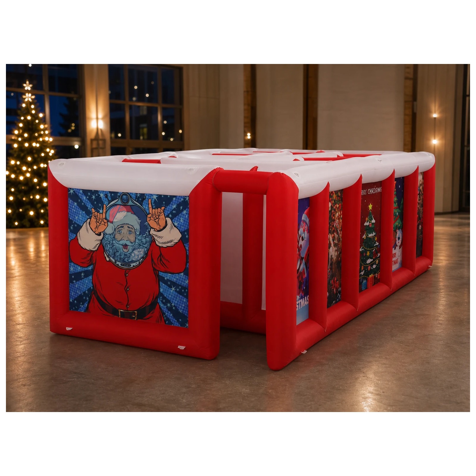 Grand labyrinthe gonflable rou - Kids Party Games avis et prix